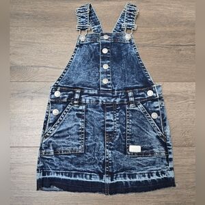7 For All Mankind Denim Overall Dress Little Girl Size 24 Month EUC